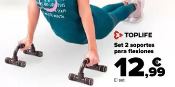 Oferta de Set 2 Soportes  Para Flexiones por 12,99€ en Carrefour