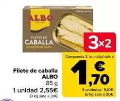 Oferta de Albo - Filete De Caballa  en Carrefour