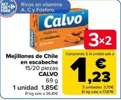 Oferta de Calvo - Mejillones De Chile En Escabeche en Carrefour