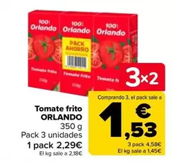 Oferta de Orlando - Tomate Frito en Carrefour