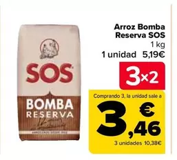 Oferta de Sos - Arroz Bomba Reserva en Carrefour