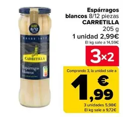 Oferta de Carretilla - Esparragos Blancos  en Carrefour