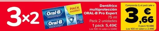 Oferta de Oral B - Dentifrico Multiproteccion Pro Expert  en Carrefour