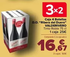 Oferta de Valderivero - Caja 4 Botellas D.O. "Ribera Del Duero" en Carrefour