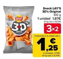 Oferta de Lay's - Snack 3D's Original en Carrefour