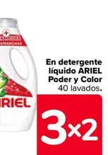 Oferta de Ariel - En Detergente Liquido  Poder Y Color 40 Lavados en Carrefour