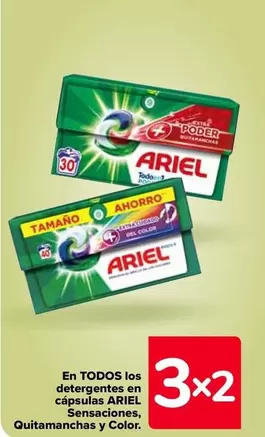 Oferta de Ariel - En Todos Los Detergentes En Cápsulas en Carrefour