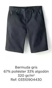 Oferta de Bermuda Gris en El Corte Inglés