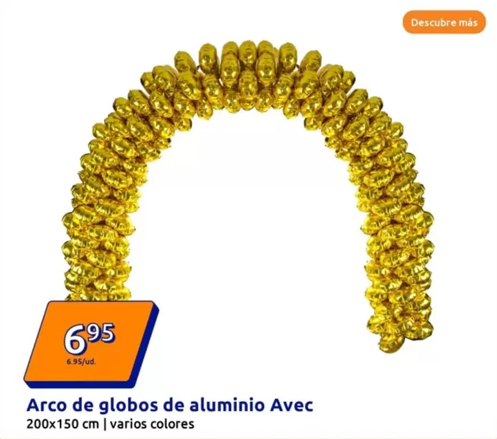 Oferta de Arco De Globos De Aluminio Avec por 6,95€ en Action