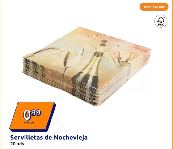 Oferta de Servilletas De Nochevieja por 0,99€ en Action