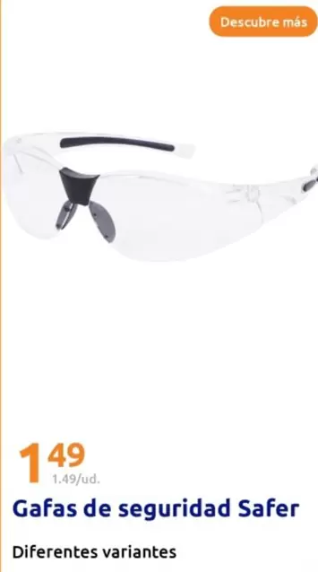 Oferta de Gafas De Seguridad Safer por 1,49€ en Action