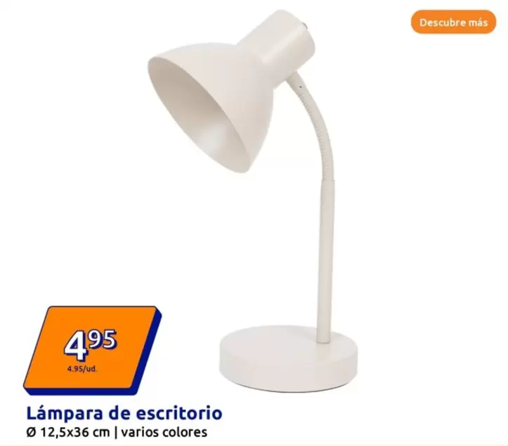 Oferta de Lámpara De Escritorio por 4,95€ en Action