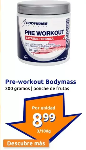 Oferta de Bodymass - Pre-Workout por 8,99€ en Action