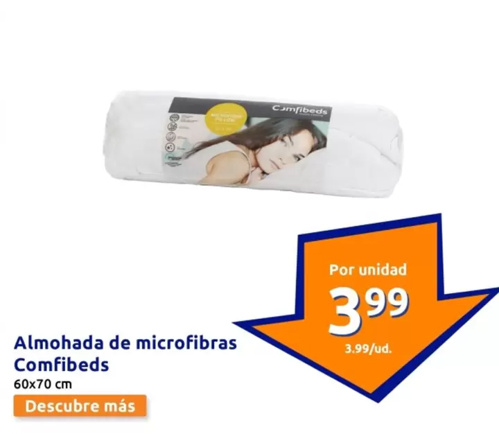 Oferta de Comfibeds - Almohada De Microfibras  por 3,99€ en Action