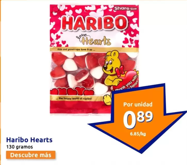 Oferta de Haribo - Hearts  por 0,89€ en Action