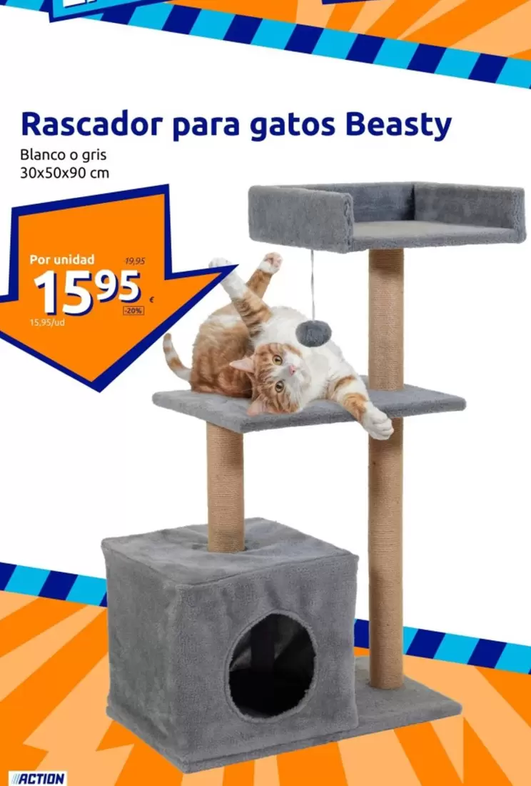 Oferta de Beasty - Rascador Para Gatos  por 15,95€ en Action