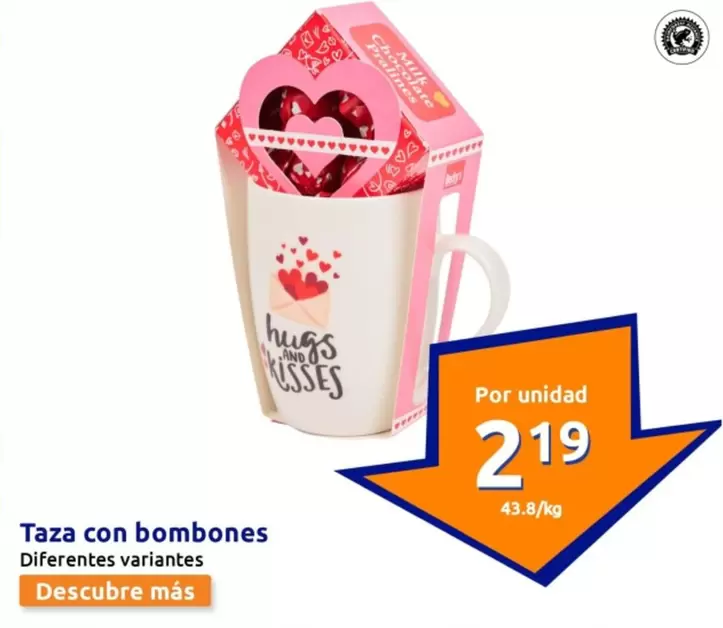 Oferta de Taza Con Bombones por 2,19€ en Action