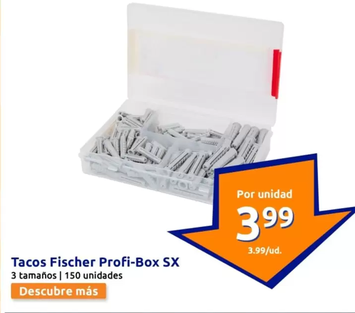 Oferta de Fischer - Tacos Profi-Box SX por 3,99€ en Action