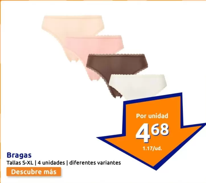 Oferta de Bragas  por 4,68€ en Action