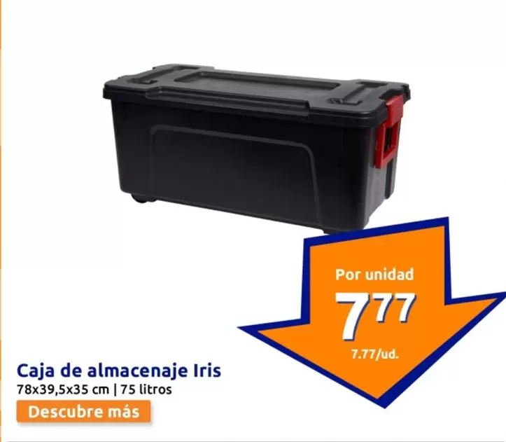 Oferta de Caja De Almacenaje Iris por 7,77€ en Action