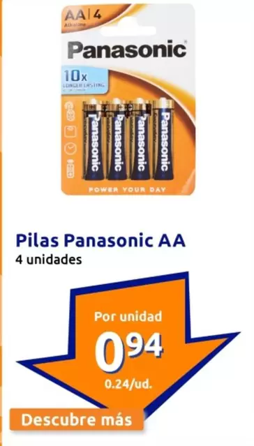 Oferta de Panasonic - Pilas Aa por 0,94€ en Action