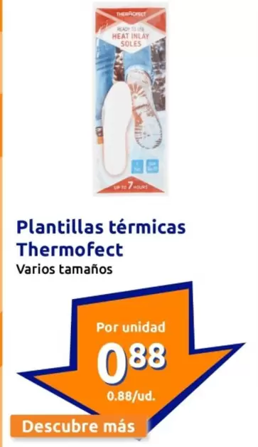 Oferta de Thermofect - Plantillas Térmicas por 0,88€ en Action