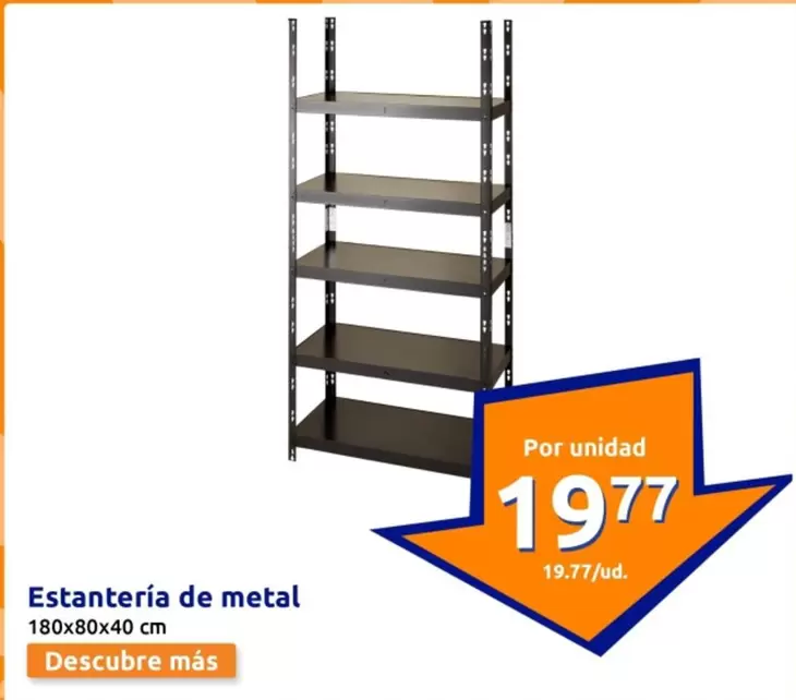 Oferta de Estantería De Metal por 19,77€ en Action