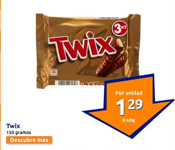 Oferta de Twix por 1,29€ en Action