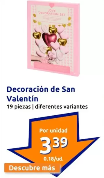 Oferta de Decoracion De San Valentin por 3,39€ en Action