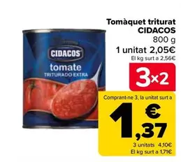 Oferta de Cidacos - Tomate Triturado  en Carrefour