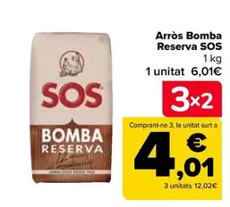 Oferta de Sos - Arroz Bomba Reserva en Carrefour