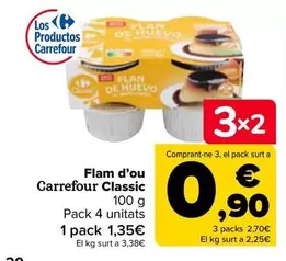 Oferta de Carrefour - Flan De Huevo Classic en Carrefour