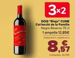 Oferta de Cune - D.O.Ca. "Rioja" Colección De La Familia en Carrefour