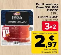 Oferta de Elpozo - Jamón Curado Raza Duroc Xxl 1954 en Carrefour