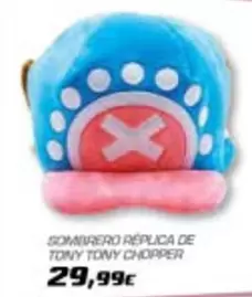 Oferta de Sombrero Replica De Tony Tony Chaper por 29,99€ en Toy Planet