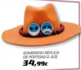 Oferta de Ace - Sombrero Replica De Portigas D. por 34,99€ en Toy Planet