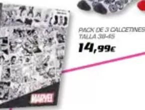 Oferta de Marvel - Pack De 3 Calcetines por 14,99€ en Toy Planet