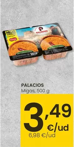 Oferta de Palacios - Migas por 3,49€ en Eroski