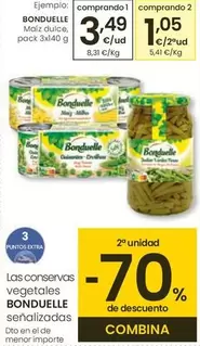 Oferta de Bonduelle - Conservas Vegetales por 3,49€ en Eroski