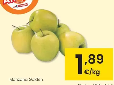 Oferta de Manzana Golden por 1,89€ en Eroski