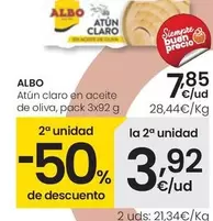 Oferta de Albo - Atún Claro En Aceite De Oliva por 7,85€ en Eroski