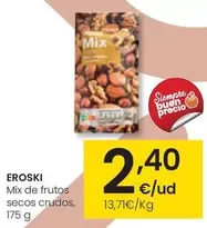 Oferta de Eroski - Mix De Frutos Secos Crudos por 2,4€ en Eroski