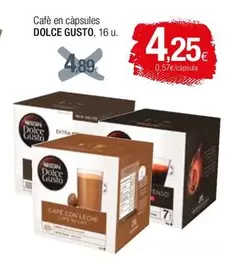 Oferta de Dolce Gusto - Cafe En Capsules por 4,25€ en Condis