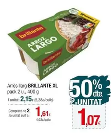 Oferta de Brillante - Arròs Llarg Xl por 2,15€ en Condis