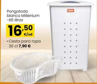 Oferta de Pongotodo Blanco Millenium por 16,5€ en Eroski