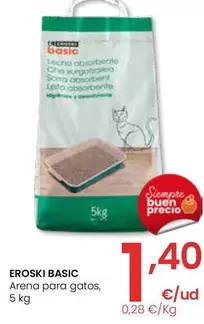 Oferta de Eroski - Basic Arena Para Gatos por 1,4€ en Eroski