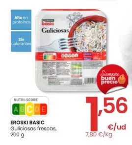 Oferta de Eroski Basic - Guliciosas Frescas por 1,56€ en Eroski