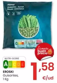 Oferta de Eroski - Guisantes por 1,58€ en Eroski