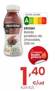 Oferta de Eroski - Batido Proteico De Chocolate por 1,4€ en Eroski