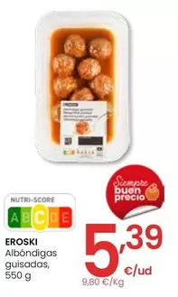 Oferta de Eroski - Albondigas Guisadas por 5,39€ en Eroski